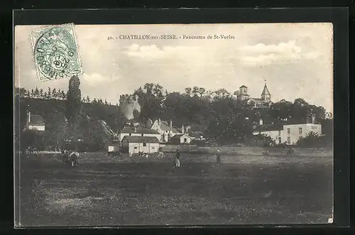 AK Chatillon-sur-Seine, Panorama de St-Vorles