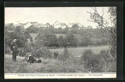 AK Dijon, Caisse des Écoles laiques, Colonie scolaire de Crépey, Vue d`ensemble