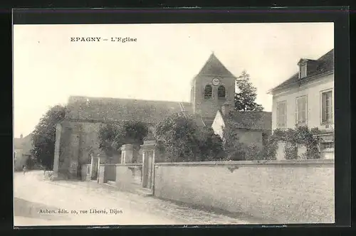 AK Epagny, L`Eglise, Blick nach der Kirche