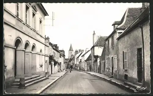 AK Epoisses, Grande Rue, Blick in die Strasse