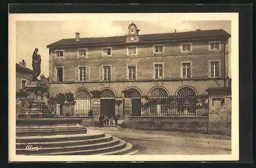 AK Grancey-le-Chateau, Place de l`Hotel-de-Ville