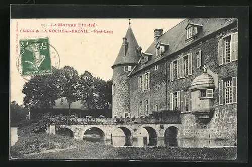 AK La Roche-en-Brenil, Le Chateau, Pont-Levis