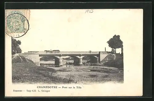AK Champdotre, Pont sur la Tille