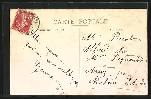 AK Champdotre, Pont sur la Tille