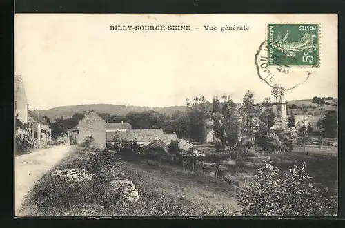 AK Billy-Source-Seine, Vue Generale