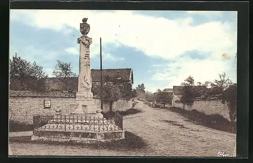 AK Véronnes-les-Grandes, le Monument