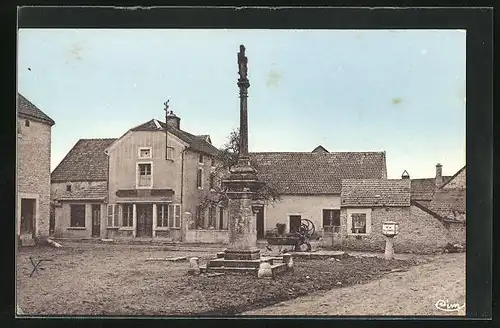 AK Véronnes-les-Grandes, la Place