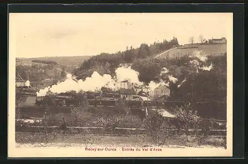 AK Recey-sur-Ource, Entrée du Val d'Arce