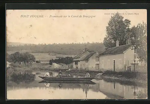 AK Pont-d'Ouche, Promenade sur le Canal de Bourgogne