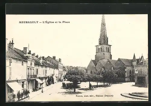 AK Meursault, l'Église et la Place