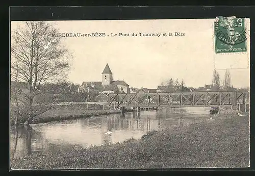 AK Mirebeau-sur-Béze, le Pont du Tramway et la Béze