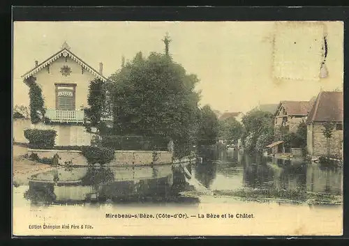 AK Mirebeau-sur-Béze, la Béze et le Chalet