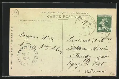 AK Is-sur-Tille, Rue du General Charbonnel