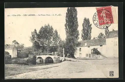 AK Les Laumes, Le Vieux Pont