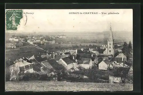 AK Gurgy-le-Chateau, Vue generale