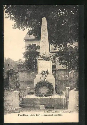AK Pothières, Le Monument de Sainte Jeanne d`Arc