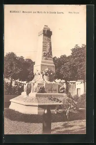 AK Meursault, Monument aux Morts de la Grande Guerre