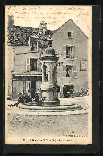 AK Flavigny, La Fontaine