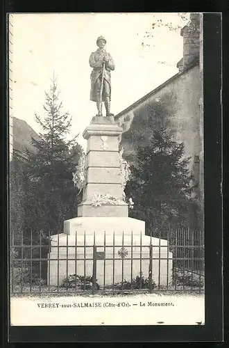 AK Verrey-sous-Salmaise, Le Monument