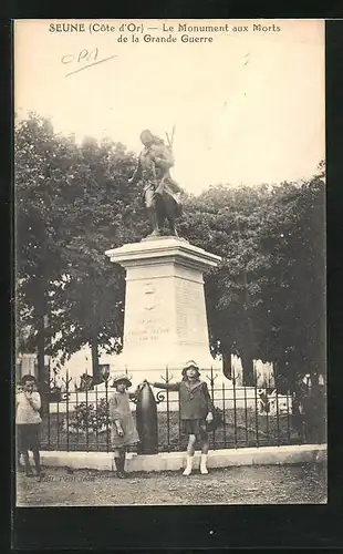 AK Seune, Le Monument aux Morts de la Grande Guerre