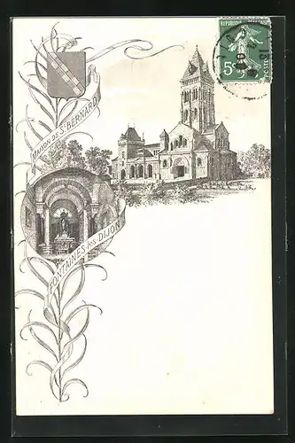 Künstler-AK Saint-Bernard, Maison de St. Bernard, Fontaines-les-Dijon