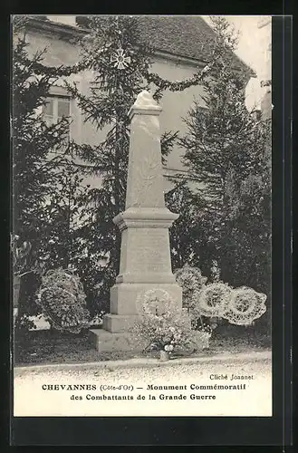 AK Chevannes, Monument Commémoratif des Combattants de la Grande Guerre