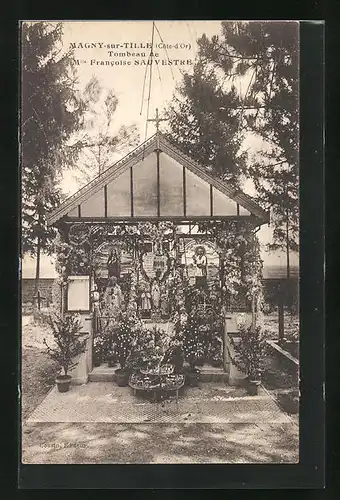 AK Magny-sur-Tille, Tombeau de Mlle Francoise Sauvestre