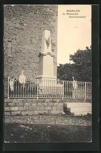 AK Manlay, Le Monument Commémoratif