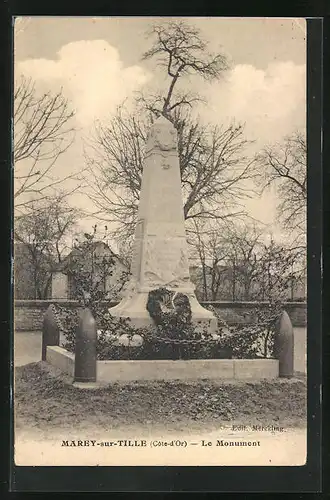 AK Marey-sur-Tille, Le Monument