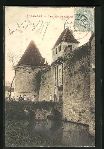 AK Posanges, L`entrée du Château