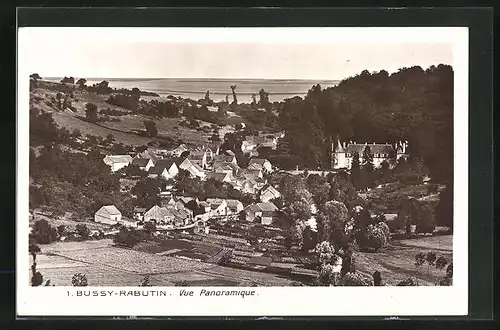 AK Bussy-le-Grand, Vue Panoramique avec la rue du Château
