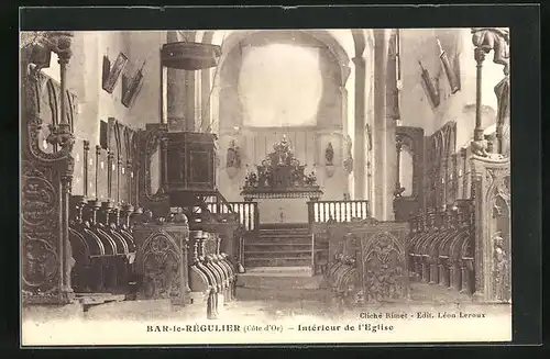 AK Bar-le-Regulier, Interieur de l`Eglise