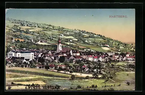 AK Hartberg, Totalansicht mit der Kirche