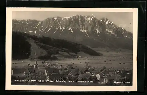 AK Oeblarn i. d. Obersteiermark, Totale mit dem Grimming