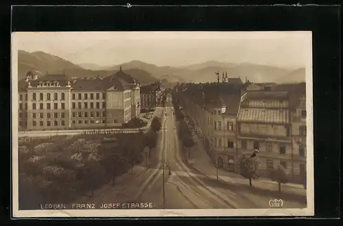 AK Leoben, Blick auf die Franz Josef Strasse