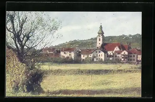 AK Hartberg i. d. Oststmk., Gesamtansicht mit der Kirche