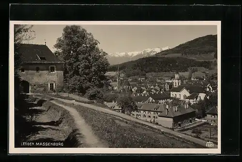 AK Leoben, Massenburg, Gesamtansicht