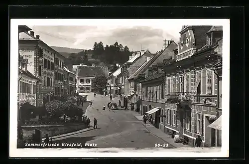 AK Birkfeld, auf dem städtischen Platz