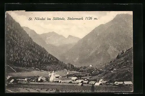 AK St. Nikolai im Sölktale i. d. Stmk., Gesamtansicht