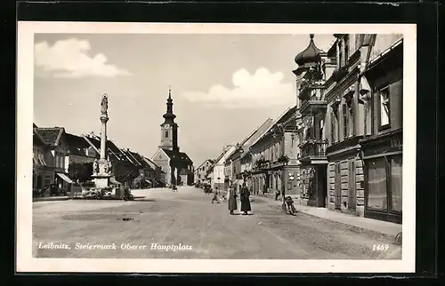 AK Leibnitz i. d. Stmk., auf dem Oberen Hauptplatz