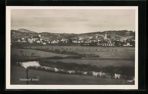 AK Gleisdorf i. d. Stmk., Panorama der Stadt