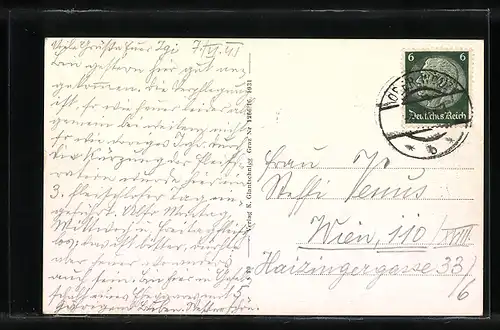 AK Oberwölz i. d. Steiermark, Totalansicht mit der Kirche