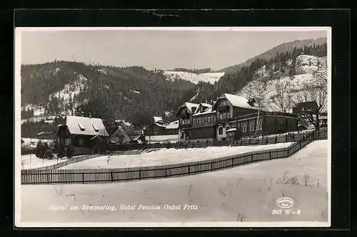 AK Spital am Semmering, Hotel Pension Onkel Fritz im Schnee