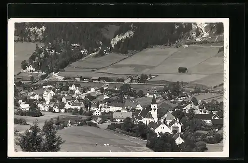 AK Spital am Semmering, Stadttotale mit Kirche