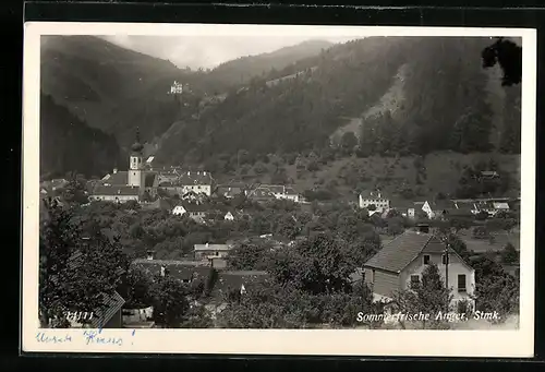 AK Anger i. d. Stmk., Gesamztansicht mit der Kirche