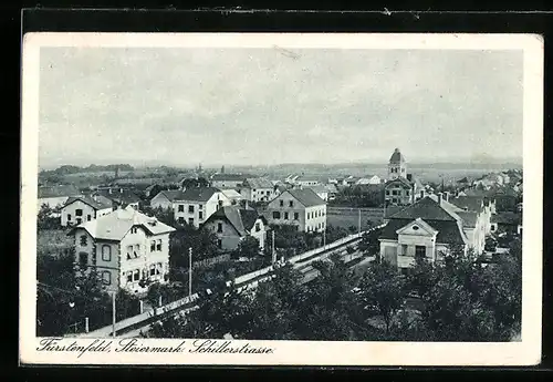AK Fürstenfeld, Blick in die Schillerstrasse