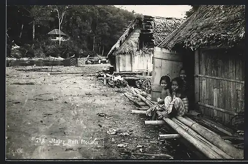 AK Malaysia, Malay Raft Houses, Kinder am Flosshaus