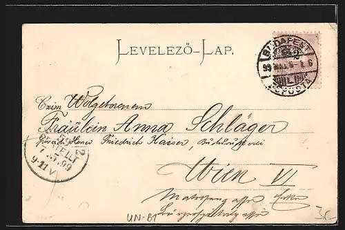 AK Budapest, Alagút-Budán, Tunnel in Ofen