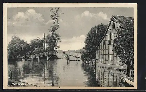 AK Haderslev, Dam, eine hölzerne Brücke