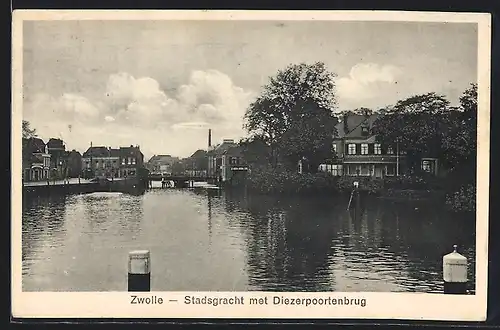 AK Zwolle, Stadsgracht met Diezerpoortenbrug
